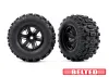 Traxxas Sledgehammer 4.3 X-MAXX/XRT Belted Tyres Glued on Black Wheels (2)
