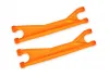 Traxxas Suspension arms, upper, orange (left or right, front or rear) (2) (for use with 7895 X-MAXX WideMaxx suspension kit)