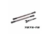 Traxxas Toe links, front (Tubes gray-anodised, 7075-T6 aluminium, stronger than titanium) (2) (for use with 7895 X-MAXX WideMaxx suspension kit)