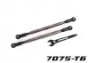 Traxxas Toe links, front (Tubes gray-anodised, 7075-T6 aluminium, stronger than titanium) (2) (for use with 7895 X-MAXX WideMaxx suspension kit)