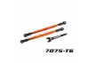 Traxxas Toe links, front (Tubes orange-anodised, 7075-T6 aluminium, stronger than titanium) (2) (for use with 7895 X-MAXX WideMaxx suspension kit)
