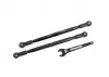 Traxxas Toe links, front (TUBES black-anodised, 6061-T6 aluminium) (2) (for use with 7895 X-MAXX WideMaxx suspension kit)