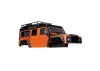Traxxas Land Rover Defender Adventure Orange Pre Painted Bodyshell With ExoCage (325mm Wheelbase)