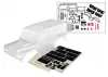 Traxxas Land Rover Defender Clear Bodyshell - Complete (includes grille, side mirrors, door handles, windshield wipers, ExoCage, spare tire mount, decals, window masks) (325mm WB)