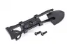 Traxxas Shovel/ axe (black)/ accessory mount/ mounting hardware