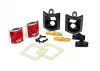 Traxxas Tail lights left right (assembled)/ tail light retainers left right/ side marker lights (assembled) (2)/ side marker retainers (2)/ mounting tape (2)/ 1.6x5 BCS (self-tapping) (4)/ 2.6x8 BCS (2) (fits 8130 body)
