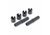 Traxxas Half shafts, center (external splined) (2)/ pin retainer (4) (plastic parts only)