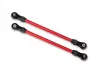 Traxxas Suspension links front lower red (2) (5x104mm powder coated steel) (assembled with hollow balls) (for use with 8140R TRX-4 Long Arm Lift Kit)