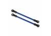 Traxxas Suspension links front lower blue (2) (5x104mm powder coated steel) (assembled with hollow balls) (for use with 8140X TRX-4 Long Arm Lift Kit)
