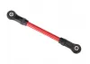 Traxxas Suspension link front upper 5x68mm (1) (red powder coated steel) (assembled with hollow balls) (for use with 8140R TRX-4 Long Arm Lift Kit)