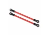 Traxxas Suspension links rear lower red (2) (5x115mm powder coated steel) (assembled with hollow balls) (for use with 8140R TRX-4 Long Arm Lift Kit)