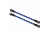 Traxxas Suspension links rear lower blue (2) (5x115mm powder coated steel) (assembled with hollow balls) (for use with 8140X TRX-4 Long Arm Lift Kit)