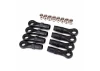Traxxas Rod ends extended (standard (4) angled (4)/ hollow balls (8) (for use with TRX-4 Long Arm Lift Kit)