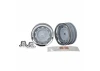 Traxxas Wheels 1.9 chrome (2)/ center caps (2)/ decal sheet (requires 8255A extended stub axle)