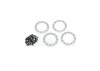 Traxxas Beadlock rings satin (2.2) (Aluminium)(4)/ 2x10 CS (48)