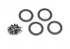 Traxxas Beadlock rings black (2.2) (Aluminium) (4)/ 2x10 CS (48)