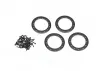 Traxxas Beadlock rings black (1.9) (Aluminium) (4)/ 2x10 CS (48)