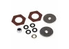 Traxxas Rebuild kit slipper clutch (steel disc (2)/ friction insert (2)/ 4.0mm NL (1)/ spring washers (2)