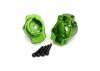 Traxxas Portal drive axle mount rear 6061-T6 Aluminium (green-anodized) (left and right)/ 2.5x16 CS (4)
