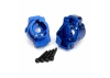 Traxxas Portal drive axle mount rear 6061-T6 Aluminium (blue-anodized) (left and right)/ 2.5x16 CS (4)