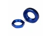 Traxxas Servo saver nuts Aluminium blue-anodized (hex (1) serrated (1)