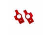 Traxxas Carriers, stub axle, 6061-T6 aluminium (red-anodised), (left + right)/ 3x12mm BCS (with threadlock) (2)/ 2.5x6mm BCS (with threadlock) (2)