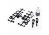 Traxxas Ultra Shocks (grey) (short) (includes spring pre-load spacers) (2)