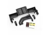 Traxxas Chassis tray/ driveshaft clamps/ fuel filler (black)