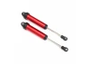 Traxxas Shocks GTR 134mm Aluminium (red-anodized) (fully assembled w/o springs) (front no threads) (2)