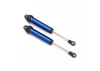 Traxxas Shocks GTR 134mm Aluminium (blue-anodized) (fully assembled w/o springs) (front no threads) (2)