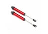 Traxxas Shocks GTR 160mm Aluminium (red-anodized) (fully assembled w/o springs) (rear no threads) (2)