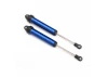 Traxxas Shocks GTR 160mm Aluminium (blue-anodized) (fully assembled w/o springs) (rear no threads) (2)