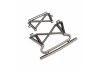 Traxxas Bumper front/ bumper support (satin black chrome-plated)