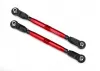 Traxxas Toe links front Unlimited Desert Racer (TUBES red-anodized 7075-T6 Aluminium stronger than titanium) (102mm) (2) (assembled with rod ends and hollow balls)/ Aluminium wrench 7mm (1)