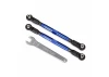 Traxxas Toe links front Unlimited Desert Racer (TUBES blue-anodized 7075-T6 Aluminium stronger than titanium) (102mm) (2) (assembled with rod ends and hollow balls)/ Aluminium wrench 7mm (1)