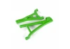 Traxxas Suspension arms, green, front (left), heavy duty (upper (1) / lower (1)
