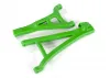Traxxas Suspension arms, green, front (left), heavy duty (upper (1) / lower (1)