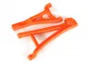 Traxxas Suspension arms, orange, front (left), heavy duty (upper (1) / lower (1)