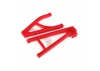 Traxxas Suspension arms, red, rear (left), heavy duty, adjustable wheelbase (upper (1) / lower (1)