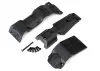 Traxxas Skid plate set front/ skid plate rear/ 3x10 BCS (6)/ 3x30 BCS (1) (fits 8629 8630 bulkheads)