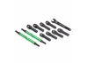 Traxxas Toe links E-Revo VXL (TUBES green-anodized 7075-T6 Aluminium stronger than titanium) (144mm) (2)/ rod ends assembled with steel hollow balls (8)/ Aluminium wrench 10mm (1)