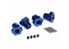 Traxxas Wheel hubs splined 17mm (blue-anodized) (4)/ 4x5 GS (4) 3x14mm pin (4)