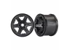 Traxxas Wheels 3.8 (black) (2) (17mm splined)