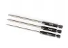 Traxxas Speed Bit Set, screwdriver, 3 Piece straight (3mm slotted, 1 Phillips, and 2 Phillips bits), 1/4 drive