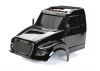 Traxxas Body, TRX-6 Ultimate RC Hauler, black (painted, decals applied) (includes headlights, roof lights, + side mirrors)