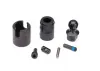 Traxxas Output drive transmission or differential (pin retainer (1)/ drive cup (1)/ drive ball (1)/ center ball (1)/ drive pin (1)/ 3x10 screw pin (1)/ cross pin (black) (1)/ 2.5x6 CS (with threadlock) (1) (u
