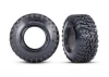 Traxxas Tyres, Canyon RT 46x22/ foam inserts (2) (wide) (requires 22 diameter wheel)
