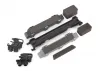 Traxxas Battery hold-down/ mounts (front + rear)/ battery compartment spacers/ foam pads (fits MAXX with extended chassis (352mm wheelbase)