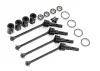 Traxxas Driveshafts steel constant-velocity (assembled) front or rear (4) (8654 8654G or 8654R required for a complete set)
