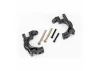 Traxxas Caster blocks (c-hubs), extreme heavy duty, black (left + right)/ 3x32mm hinge pins (2)/ 3x20mm BCS (2) (for use with 9080 upgrade kit)